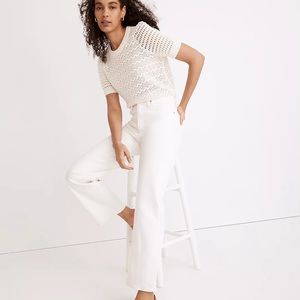 NWT Madewell Perfect Vintage Wide Leg Crop Jean